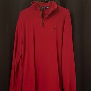 Polo quarter zip never worn, medium, dark red
